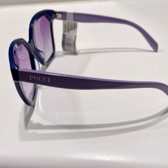 Emilio Pucci 59mm Geometric Sunglasses Purple - Picture 7 of 11